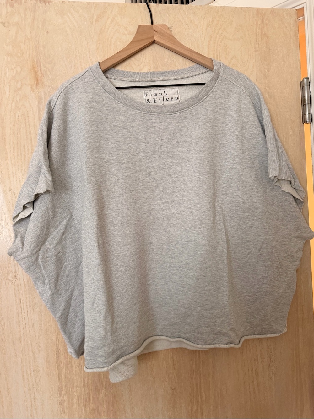 Frank & Eileen Light Heather Gray Capelet Tshirt from F&E Tee Lab